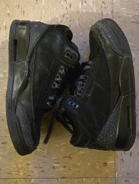 Jordan Air Jordan 3 Retro Black CAT Sneakers US 8 MEN 9.5 WOMEN